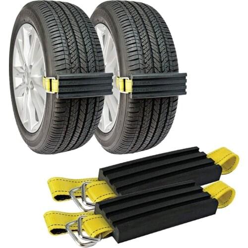 Snow Anti Skid Tire Blocks , Mud and Sand Tire Traction Device, -for Trucks, SUVs and Cars and Small SUVs, Easy to Install Set o