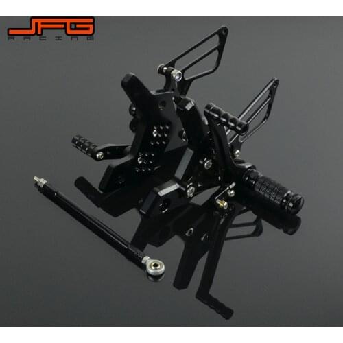 Motorcycle CNC Adjustable Foot Pegs Pedals Rest Rearset Footpegs For KAWASAKI Z750 Z 750 2004-2006 2004 2005 2006