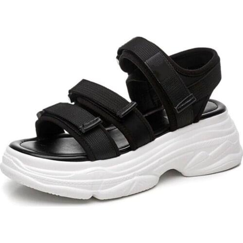 2020 New Summer Fashion Popular Women Sandals Thick Bottom Platform Sandals Comfort Non-slip High Heel Sandals Beautiful Sandals