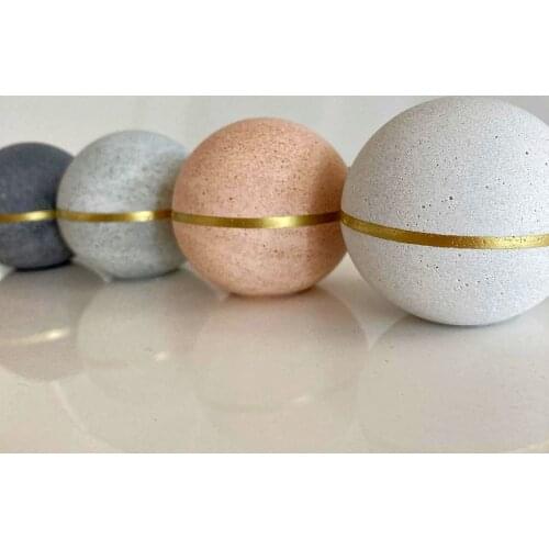 Silicone Ball Concrete Molds Cement Concrete Decoration Mold Planet Shape Concrete Molds Spherical Concrete Candle Mold