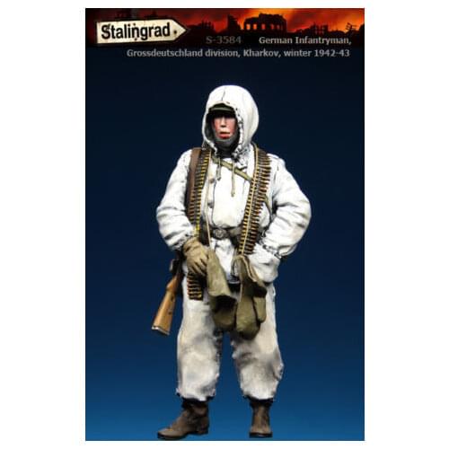 Stalingrad S-3584 German Infantryman Grossdeutschland division Kharkov winter (1942-43) 1/35 Resin Model Kit