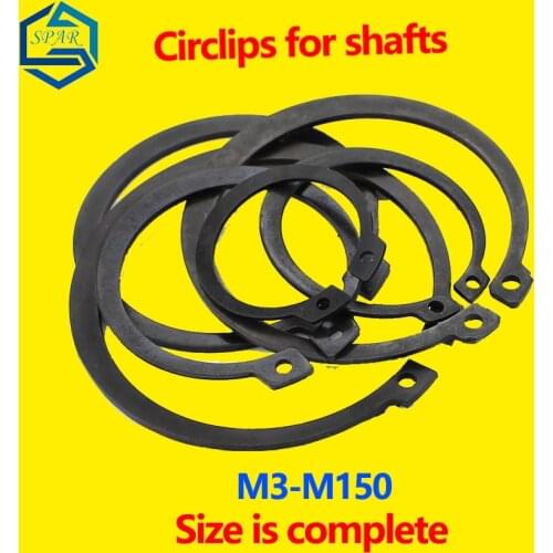 Circlips for Shafts 65MN Card with Wild Card Shaft Clasp Spring Elastic Rear-Guard Ring Clasp C Type Clamp Spring