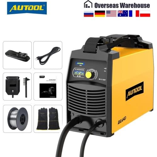 AUTOOL M518 DC Inverter Welder IGBT 9 Gear Portable Gasless MIG Welding Tool Machine For Beginner Home Industrial 110V 220V New