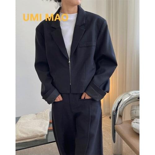 UMI MAO Women's Blazers With Short Sleeves