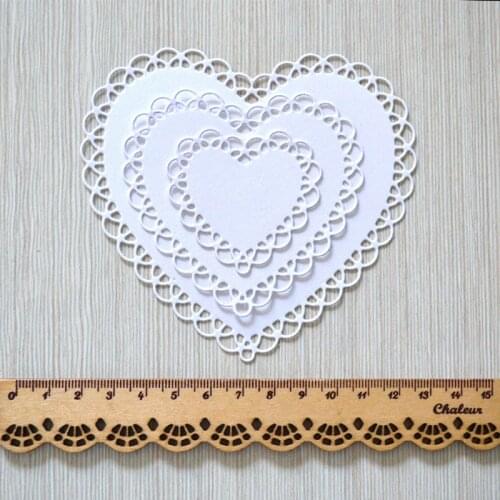 YINISE Love Heart Metal Cutting Dies For Scrapbooking Stencils DIY PAPER Album Cards Decoration Embossing Folder Die Cuts CUTTER