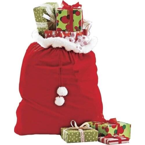 1pcs Candy Bags Christmas Elk Candy Sweet Treat Bags Drawstring Christmas Gift Bags Red Christmas Bags Decor Navidad Ofertas