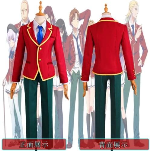 2020 Anime Classroom of The Elite Kiyotaka Ayanokouji Cosplay Costume School Uniform Outfit Daily Suits Full Sets Custom Made