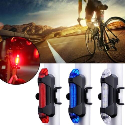 4 Modes LED Bicycle Bike Light Bike Cycling Front Rear Tail Light Lamp USB Rechargeable Mountain Bike Safety Warning Light