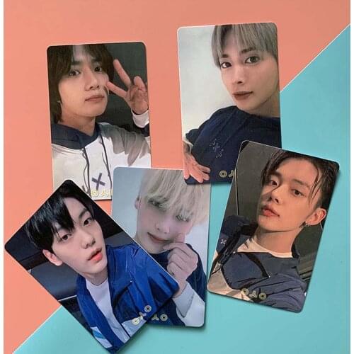 5Pcs/Set Kpop TXT New Album THE CHAOS CHAPTER: FREEZE Small Card Postcard Paper Photo Card