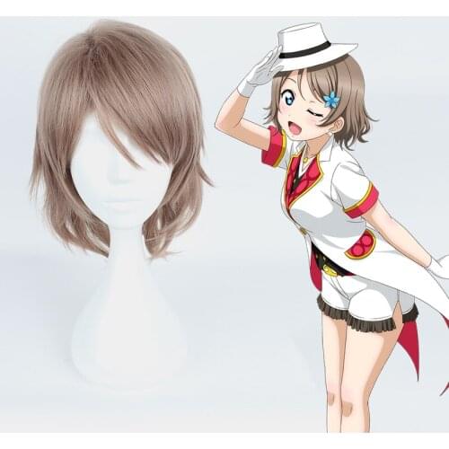 Anime Love Live! Sunshine!! Cosplay Wigs You Watanabe Cosplay Wig Heat Resistant Synthetic Wig Hair Halloween Carnival Party