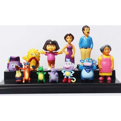 Anime Cartoon Animals Monkey Fox PVC Figures Toys Toys Dolls Gifts 12pcs/set