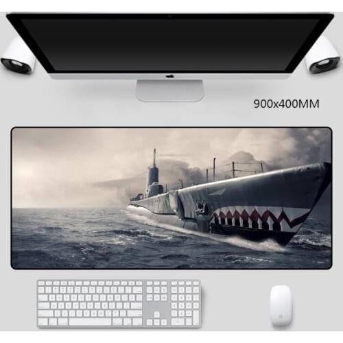 Big Ship Picture Mouse Pads HD Wallpaper Printed Mice Mat with Locking Edge Thermal Transfer Rubber Desk Pad Large for Games