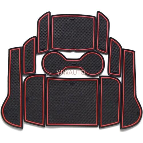 Door Slot Mat for Honda JADE Gate Groove Cushion Car Door Rubber Cup Holder Mats Anti-slip Carpets Position