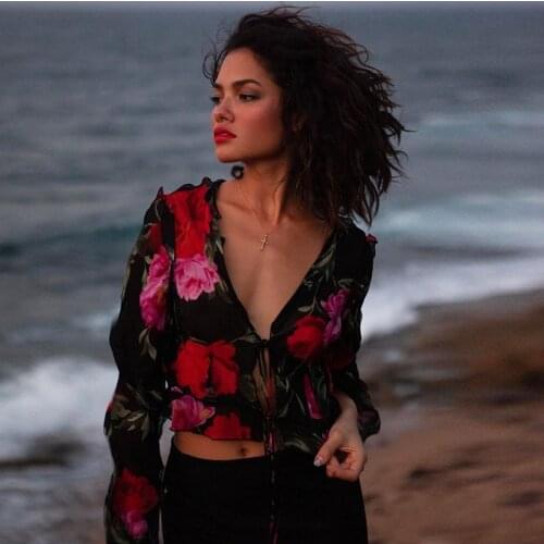 Блузки с принтом JNQHWH China At AliExpress