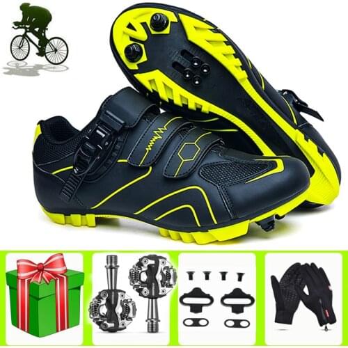 Sapatilha Ciclismo Mtb Cycling Shoes SPD Pedals Men Sneakers Mountain Bike Bicycle Self-Locking Breathable Racing Bicicleta