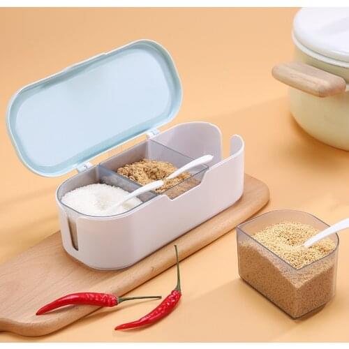 Kitchen Spice Condiment Box Spices Seasoning Storage Container Case
