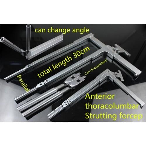 Medical orthopedic instrument Spine Anterior thoracolumbar Strutting forcep Thoracic vertebra Lumbar vertebra Parallel retracto