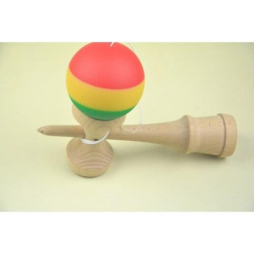 MOQ 1 piece Rasta jumbo Kendama Ball Japanese Traditional game in stock size: 25CM*8cm Random Color
