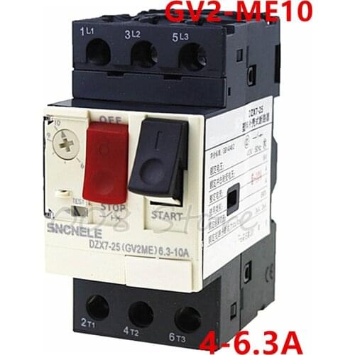 Motor Protector GV2 Series GV2ME10 GV2-ME10 4-6.3A