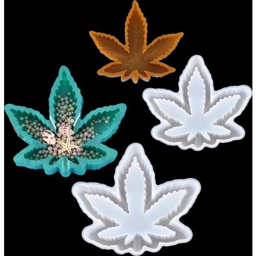 Leaf Maple Silicone Mold DIY Ashtray Jewelry Storage Box Coaster Crafts Home Decoration Casting Epoxy Resin Mold