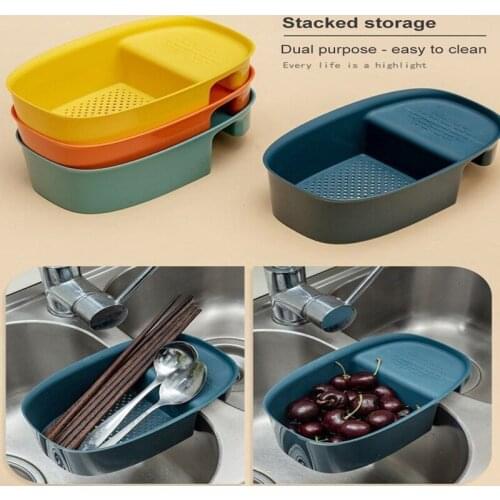 Drain basket Strainer Sink Strainer Drain Fruit Vegetable Washing Basket Colander Collapsible Drainer Kitchen Tools