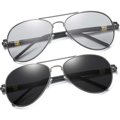 Classic Driving Photochromic Sunglasses Men Polarized Chameleon Light-colored Lens Sun glasses for men Anti-glare Goggles