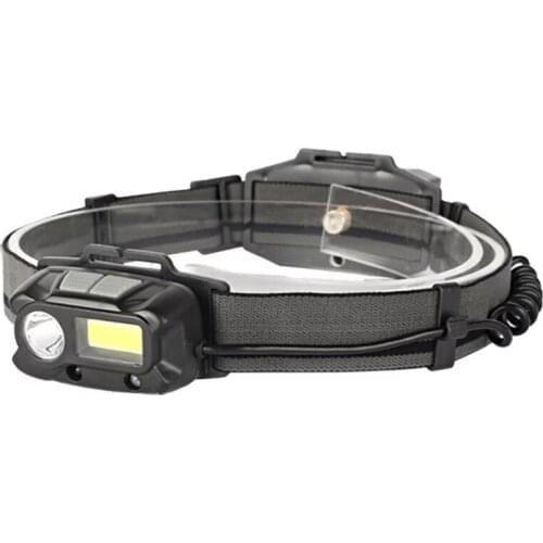 Headlight LED torch small bright full light→half light→SOS→ blink Sensor Switch1:Within 10 cm