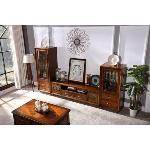 TV stand solid wood TV cabinet cheap cabinet TV table WA674
