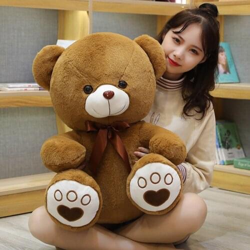 1PC 35/50/60CM Cute Plush Teddy Bear Toys Stuffed Animal Sitting Bear Dolls kawaii Pillow Christmas Decor Gift for Baby Girls
