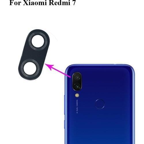 1PCS High quality For Xiaomi Redmi 7 Back Rear Camera Glass Lens test good For Xiao mi hongmi 7 mi7 Replacement Parts