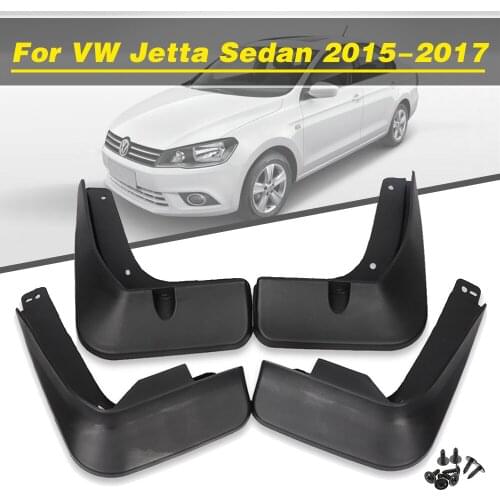 4Pcs Car Mudflaps Front Rear Mud Flaps Mudguards Splash Guards Fender Flares For VW Jetta Sedan 2015 2016 2017 Car Accessories