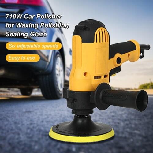 710W Car Polisher Waxer Electric Handheld Polisher Multifunctional Car Waxing Machine for Waxing Polishing Sealing Glaze