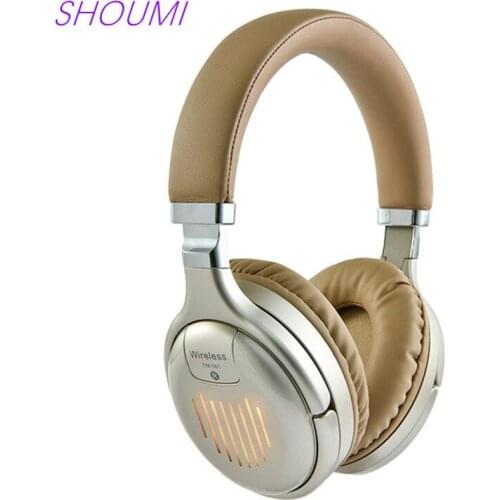 Wireless Headphone Bluetooth Headset Folded Hifi Stereo Game Earphone with Microphone FM TF-card Headphones for PC Phone Tablet