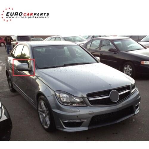 C63 side mirror fit for MB C-class W204 C180 C200 C250 C300 2007year up to C63 style mirror with led and covers
