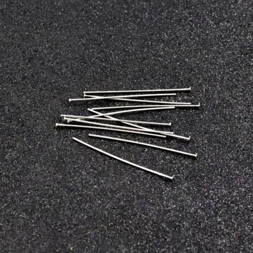 15 20 30 40 50 60 70 Stainless Steel Flat Head Pins Diy Jewelry Making Supplies Earring Bracelet Necklace Finding Bulk Wholesale