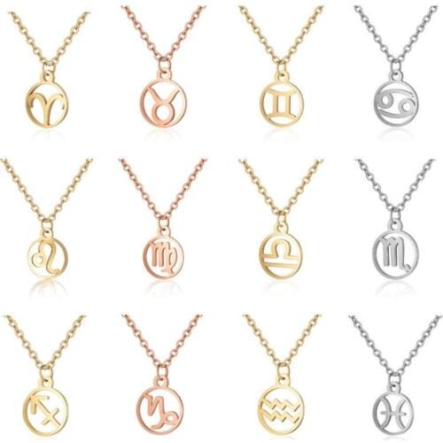 Женские кулоны знаки зодиака Bxzyrt China At AliExpress