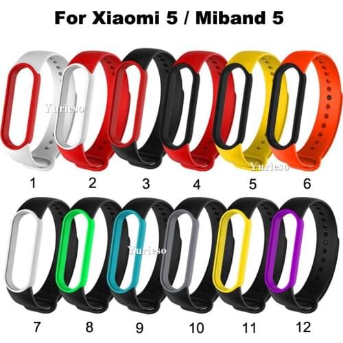 For Xiaomi Mi Band 5/NFC Bracelet global version Strap Wristband Replacement Accessories Colorful Strap for MiBand 5 Silicone