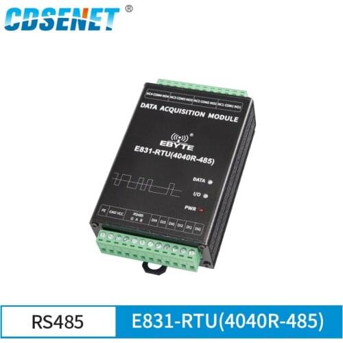 E831-RTU(4040R-485) Modbus RTU IO Controller 4 Channel Digital data Input Relay Output Wireless IoT Modem