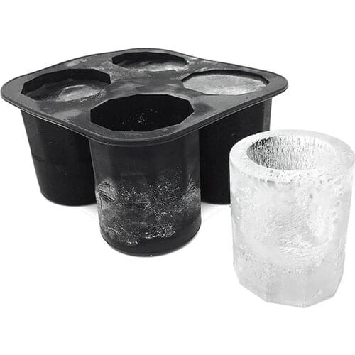 Ice Shot Glass Mold Non-Stick Silicone Silicone Ice Cup Trays Ice Shot Glass Tray for Commercial Bars or Home Use