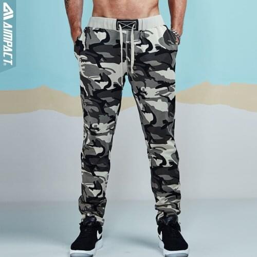 Aimpact Camouflage Jogger Pants for Men Cotton Sweatpant Male Tracksuit Casual Workout Fitness Pants Man Sporty Running Trousers