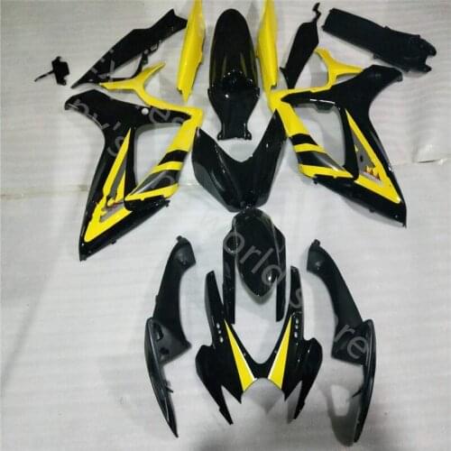 Yellow black Injection Fairing set for SUZUKI K6 GSXR 600 750 2006 2007 ABS motorcycle fairings GSXR750 GSXR600 06 07 Fairing