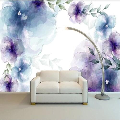 Milofi custom 3D wallpaper mural melancholy flowers living room bedroom background wall decoration wallpaper