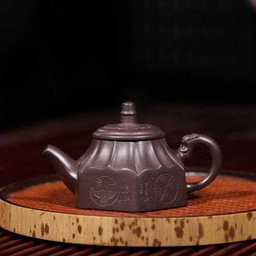 Recommended wholesale handmade undressed ore baoding yixing recommended six-party teapot kung fu tea gift customization