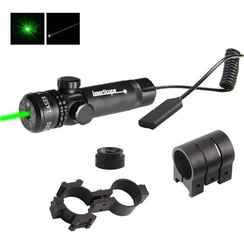 Tactical Laser Mount Green Red Dot Laser Sight Rifle Hunting Scope 20mm Airsoftsport Rail & Barrel Pressure Switch Mount