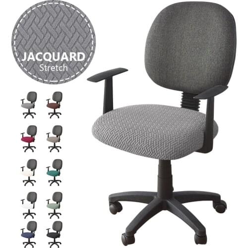 3 Types of Fabric Office Chair Cover Stretch Seat Cover for Computer Chairs Slipcover Office Chair Desk Stool Cover 1PCS