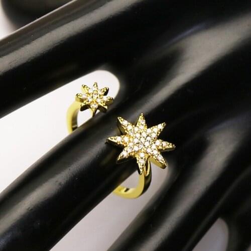 10 Pcs Metal Gold color rings Open rings Star jewelry Rings jewelry rings Gold color rings Gift for women jewelry Gift 51348