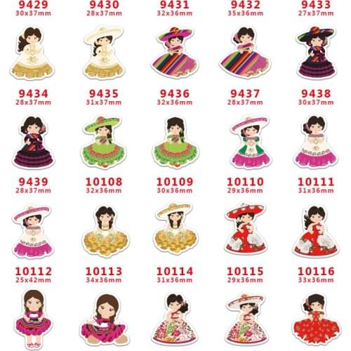 10 Pcs Cartoon Planar Resin Cabochons PR9429