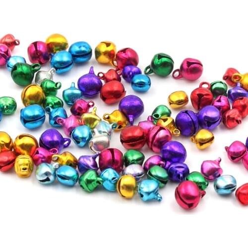200Pcs Jingle Bells Iron Loose Beads Small For Festival Decoration/Christmas Tree Decorations/DIY Crafts Accessories decoration