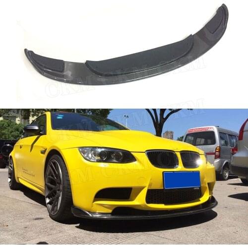Car Racing Front lip Spoiler for BMW 3 Series E90 E92 E93 M3 2009-2012 HM Style Head Bumper Chin Shovel Protector Carbon Fiber