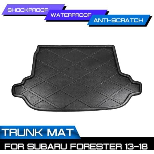Car Floor Mat Carpet For Subaru Forester 2013 2014 2015 2016 2017 2018 Rear Trunk Anti-mud Cover